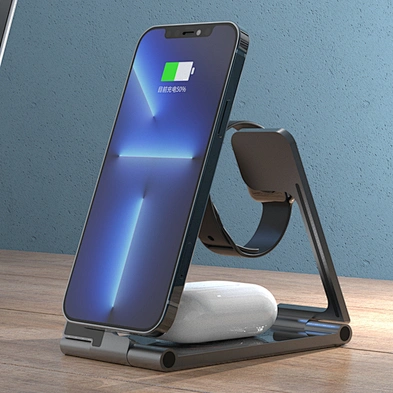 Hot selling Fast Charging 15w multifunction 4 In 1 Magnetic Wireless Charger