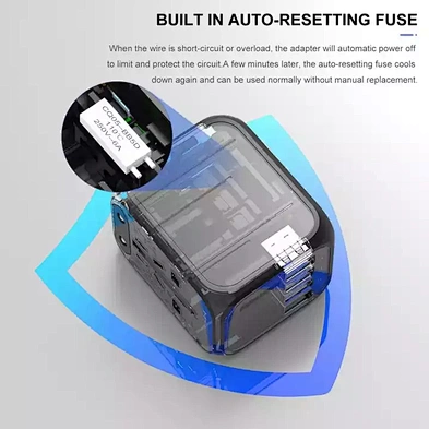 JEDI Universal Travel Adapter 4 USB Port Electrical Socket Worldwide Travel Wall Charger For Phone US AU EU UK Plugs