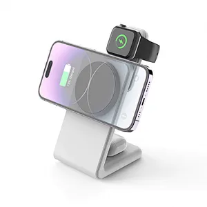 3 in 1 Magnetic Wireless Charger 15W Fast 3 in 1 Wireless Charging stand