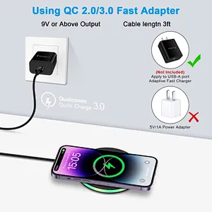 2024 15W Fast Charging Wireless Charger Pad Phone Charging Station for multifunction multifunction wireless charger