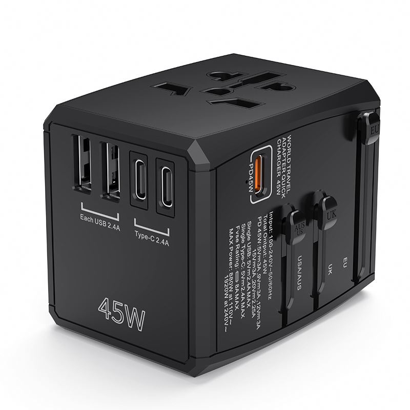 Travel Multifunction International Plug Global Universal All-In-One Power Outlet Adapter