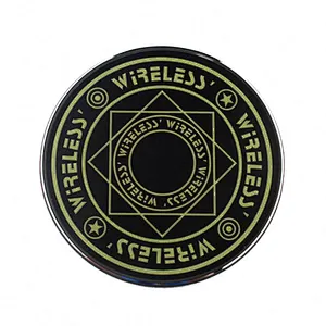 factory good quality best price Array Round 10W Light LED Phone Mini Charger Qi Glowing Action Magic Circle Wireless Charger