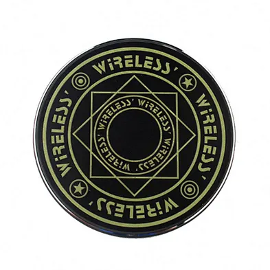 factory good quality best price Array Round 10W Light LED Phone Mini Charger Qi Glowing Action Magic Circle Wireless Charger