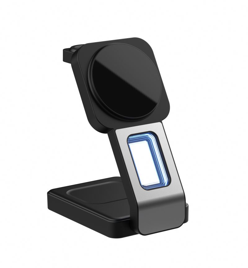 2024 new QI2 wireless charger Magnetic 15W Fast New 3 In 1 Foldable Wireless Charger With Light multifunction wireless charging