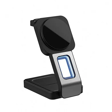2024 new QI2 wireless charger Magnetic 15W Fast New 3 In 1 Foldable Wireless Charger With Light multifunction wireless charging