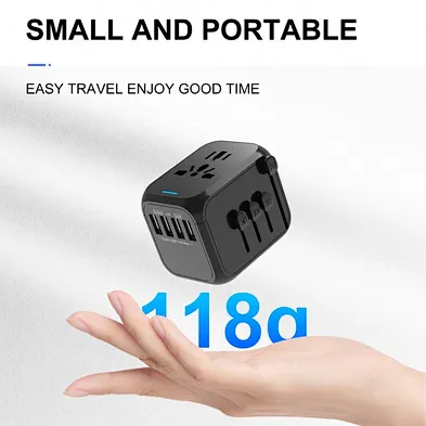 Best selling items multi-nation travel power adapter world universal travel adaptor with 4 usb charger