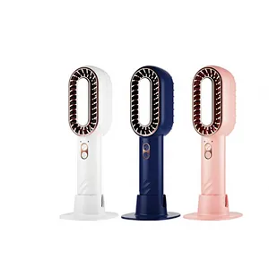 Customizable brand 2024 new unique dual blade refrigeration fan rechargeable portable cold compress small mini fan