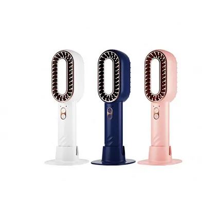Customizable brand 2024 new unique dual blade refrigeration fan rechargeable portable cold compress small mini fan