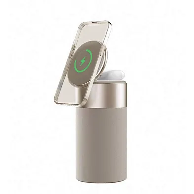 2024 hot sale 3 In 1  Best Multifunction Wireless Charger With Speaker  phone Shape