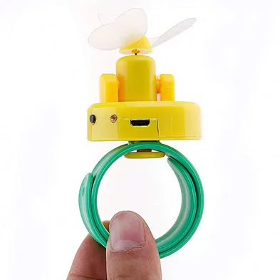 Cute Gift Fan Mini  portable cooler fan cartoon  mini usb wrist watch fan gift AY37