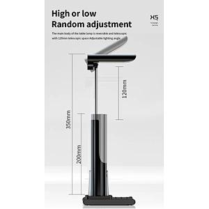 JEDI LED Desk Lamp Home Office 3 Color Modes Study Lamp  15W Wireless Charger with Pen Holder