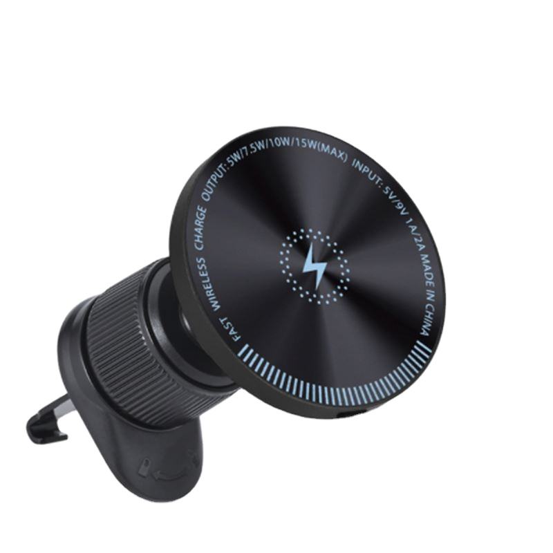 Magnetic Phone Holder Fast For With 15W Qi  Charging Car Wireless Charger