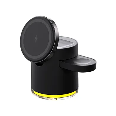 2024 high quality Large For Led New Arrived 4 in 1 Foldable Cube Wireless Charger 15W Fast Charging