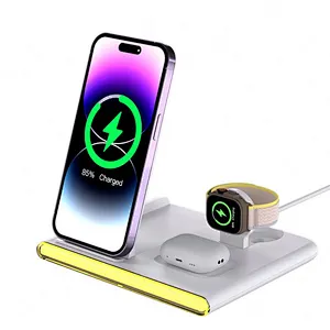 2024 NEW wireless charger Charging Port Table Night Light New Design Led Desk Lamp With Wireless Charger