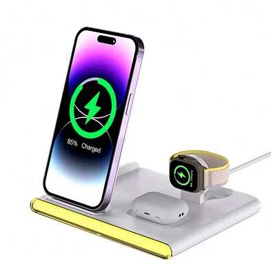 2024 NEW wireless charger Charging Port Table Night Light New Design Led Desk Lamp With Wireless Charger