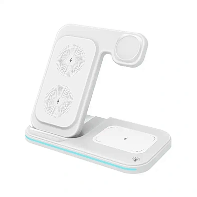 JEDI Portable Phone Charging Stand Universal Foldable 2023 3 in 1 Wireless Charger For Phone Earphones Watch