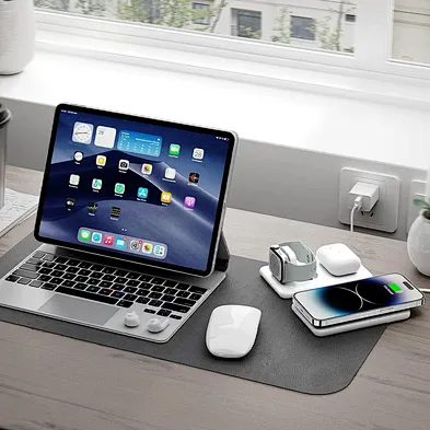 2023 new product qi wireless charging Multifunction 3 In 1 15W Qi Fast Charging High Quality Portable Wireless Charger