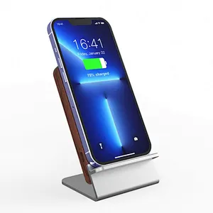 Wood Stand Wireless Charger For Iphone