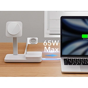 2024 multifunction 3 in 1 fast charging wireless charger 65w charging high quality wireless charger holder