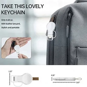 2024 hot sale wireless charger portable mini Magnetic Smart Watch 2 In 1 Wireless Charger Portable Charger