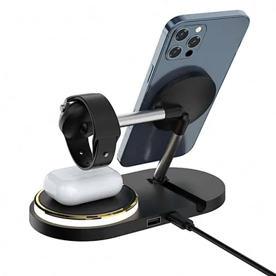 Newest 3 In 1 Foldable Magnetic Wireless Charger for Phone