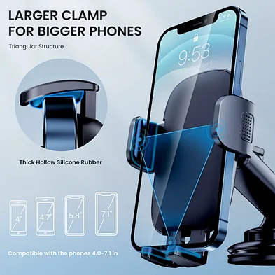Car Phone Holder Mount Phone Mount for Car Windshield Dashboard Air Vent Universal Hands Free Automobile Cell Phone Hold