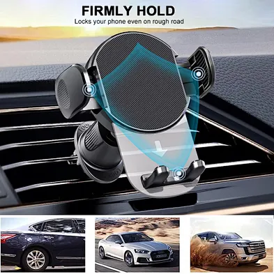 2024 Factory wholesale 360 rotate hook clip mobile phone holder accessories for car mount air vent car phone holder
