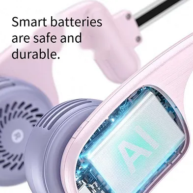 2024 NEW multifunction Outdoor Cordless Fan, Handsfree Portable C Port Charging Cooling Fan Neck