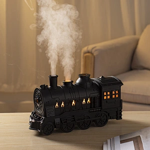 2024 new creative Mist Newest Humidifier Flame Aroma Diffuser Train Humidifier multifunction humidifier