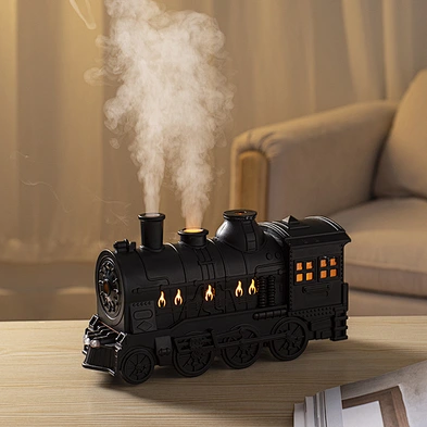 2024 new creative Mist Newest Humidifier Flame Aroma Diffuser Train Humidifier multifunction humidifier