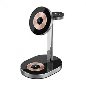 High quality transparent Charger Magnetic 2024 3 In 1 Wireless Charging Stand And Holder wireless charger