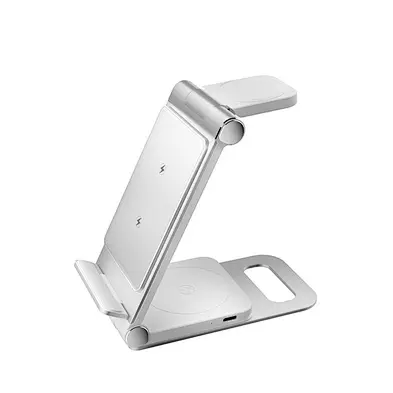 3 In 1 Foldable T8 Aluminum Alloy Stand Fast Wireless Charger