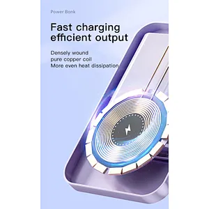 Charging magnetic wireless powerbank for phone series15W qi Stand Pd 10000Mah Type-C Bracket Ultra Thin Led Pd20w Charging