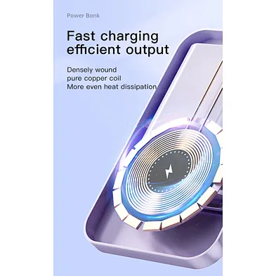 Charging magnetic wireless powerbank for phone series15W qi Stand Pd 10000Mah Type-C Bracket Ultra Thin Led Pd20w Charging