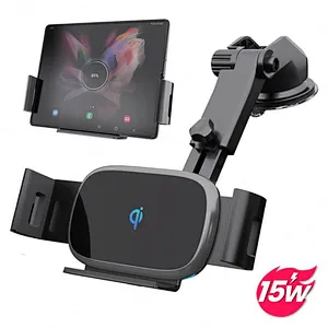 Kc Certified Automatic Rotation 15W Fast Charging Wireless Car Charger Car Mount For phone Z Fold 3 Z Flip 3