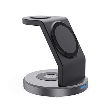 3 in 1 Wireless Charging Station Compatible  Fast Magnetic Wireless Charging Stand for Apple