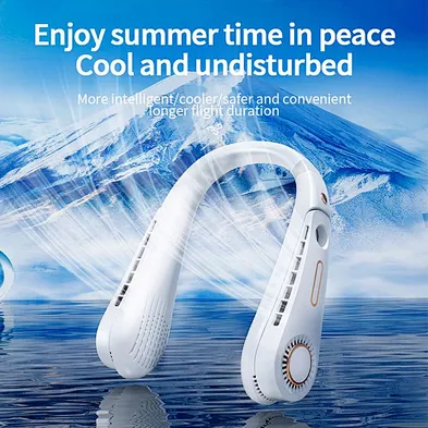 2024 new multifunction neck fan portable rechargeable hanging wearable f11 neck fan mini high quality fan