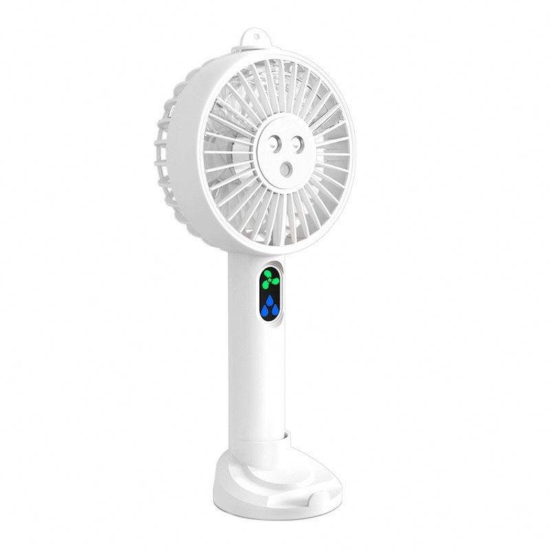 2024 digital display Portable Fan Charger Mini Handheld Fans 3 Speed