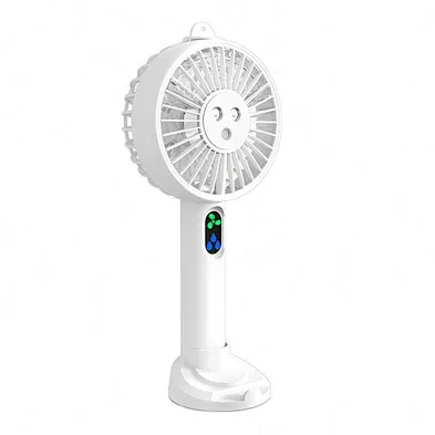 2024 digital display Portable Fan Charger Mini Handheld Fans 3 Speed