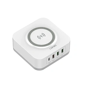 JEDI 2023 New Desktop Charge Stand 4 Ports USB Type C Mobile Phone PD QC3.0 Wireless Charger For Laptop