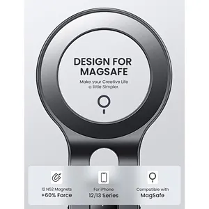 Magnetic Ring Bracket Mobile Stand Phone Holder Strong Portable Car Wireless Charger