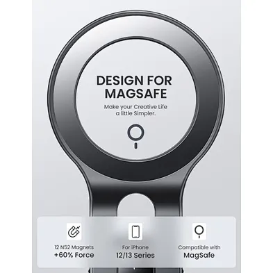 Magnetic Ring Bracket Mobile Stand Phone Holder Strong Portable Car Wireless Charger