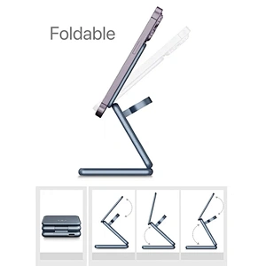 15W Magnetic Charging Stand Stylish Aluminum Alloy Foldable Wireless AK09 3 In 1 Foldable Charger For Watch H301