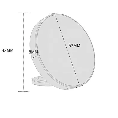 2024 popular wireless charger 15W Pad Wireless Phone Charger Transparent