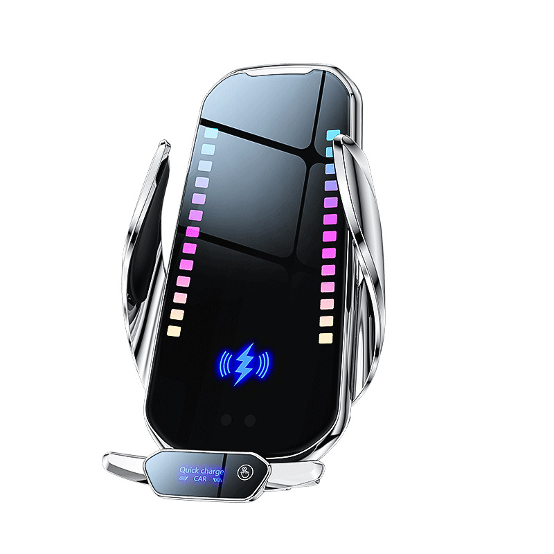 Magnetic Clamping Car Phone Holder Wireless Charger