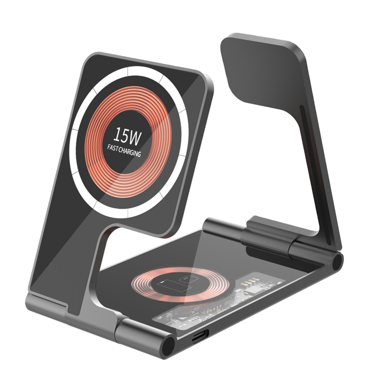 Hot selling Fast Charging 15w multifunction 4 In 1 Magnetic Wireless Charger