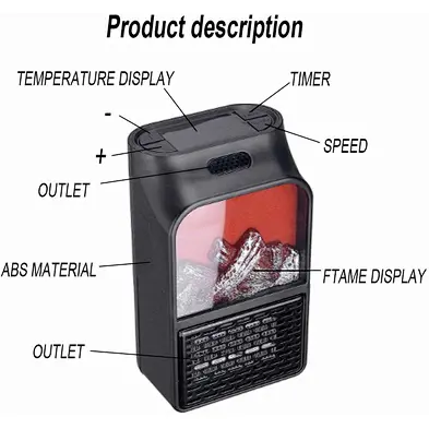 New hot sale warm heater fan  Plug-in Mini Heater best price good quality  Easy to Warm House Heater