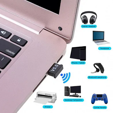 wireless 5.0 Receiver USB Wireless BT Adapter Dongle Transmitter for PC Computer Laptop Earphone Gamepad Printer Devices