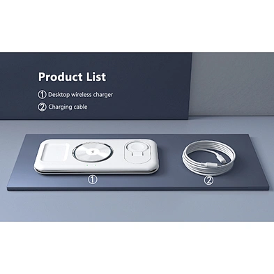 Fast 3 In 1Folding Magnetic 15W Stand Foldable Multifunction High Quality Charging Hot Selling Wireless Charger