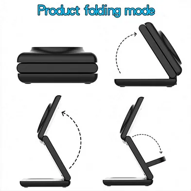 superb magnetic 3 in 1 foldable wireless charger for phone